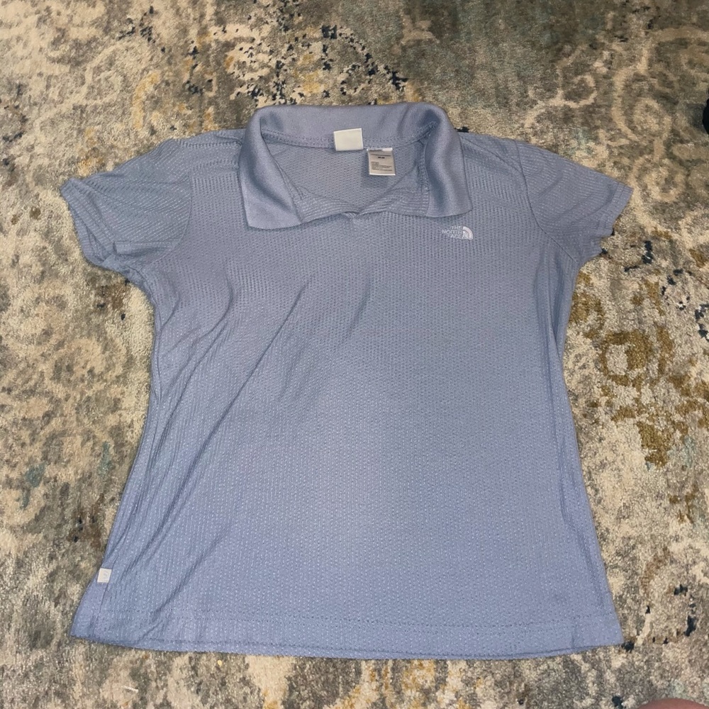 North Face Blue Hiking Shirt